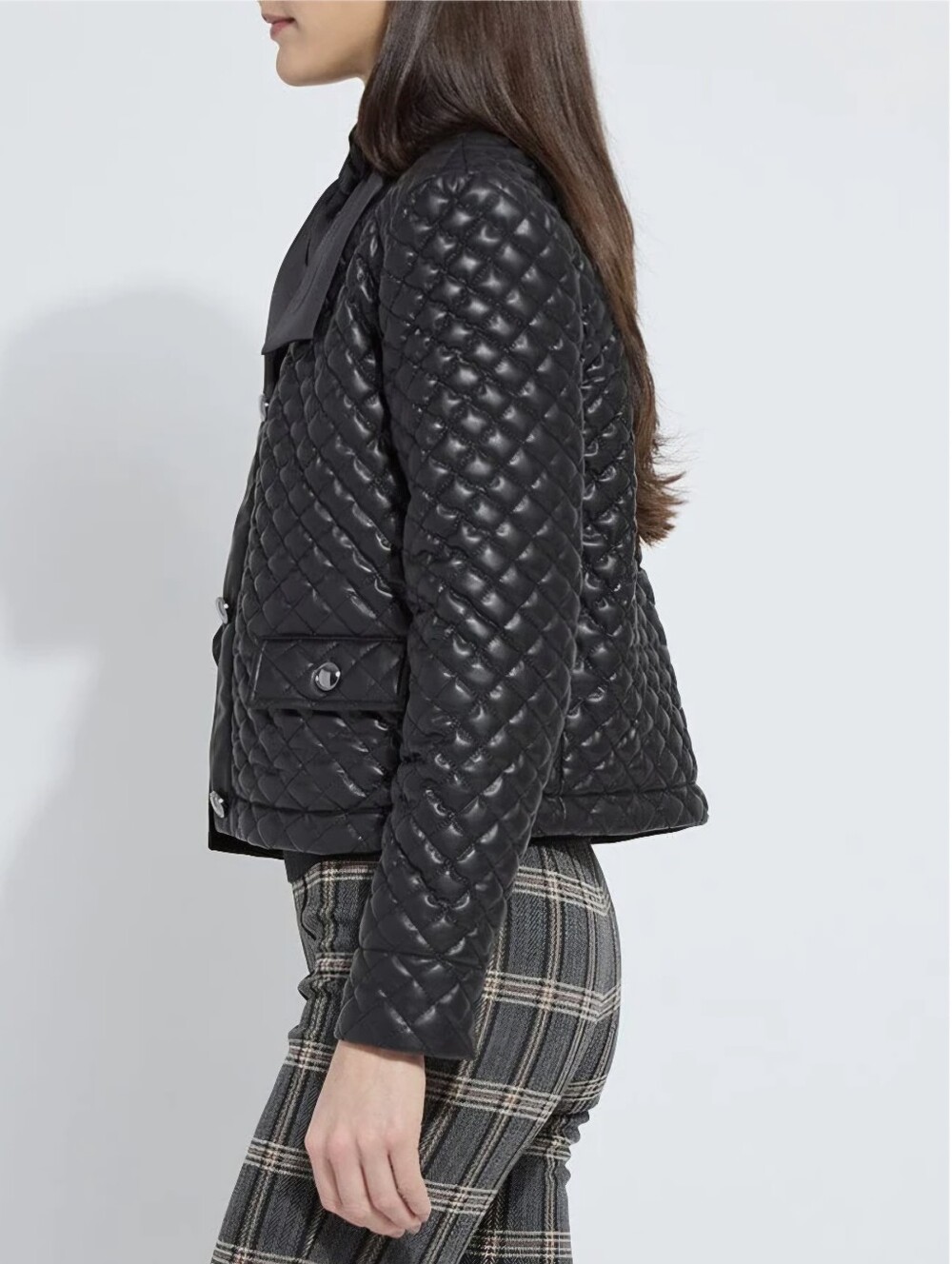 NWT - Lysse -Aurelle Quilted Vegan Leather Jacket, Size Small - Picture 3 of 6